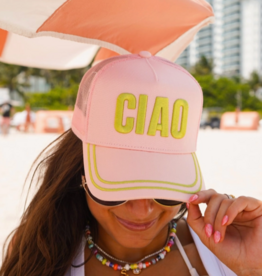 Ciao Pink Canvas Trucker Hat
