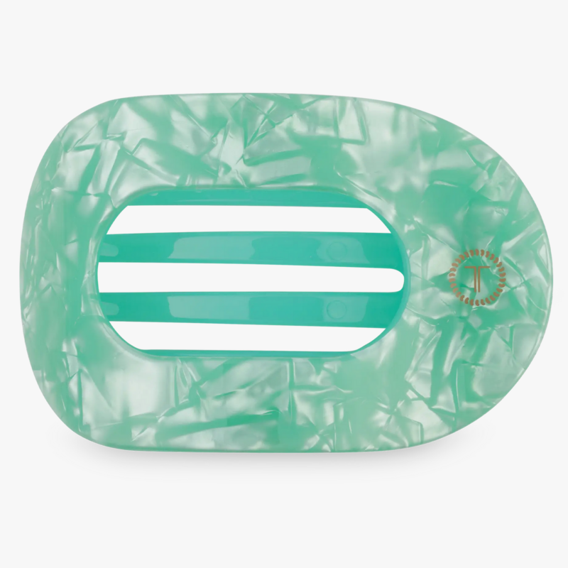 Spring Splash Large Flat Round Hair Clip