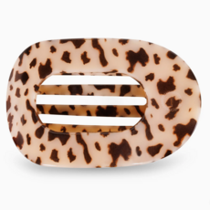 Blonde Tortoise Large Flat Round Hair Clip