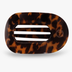 Tortoise Medium Flat Round Hair Clip