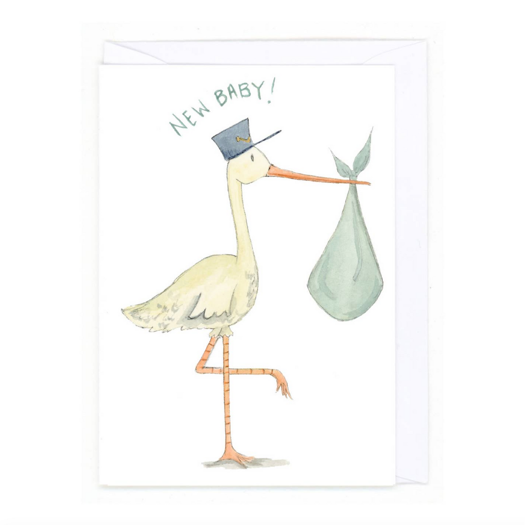 Stork Delivery Baby Card