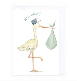Stork Delivery Baby Card
