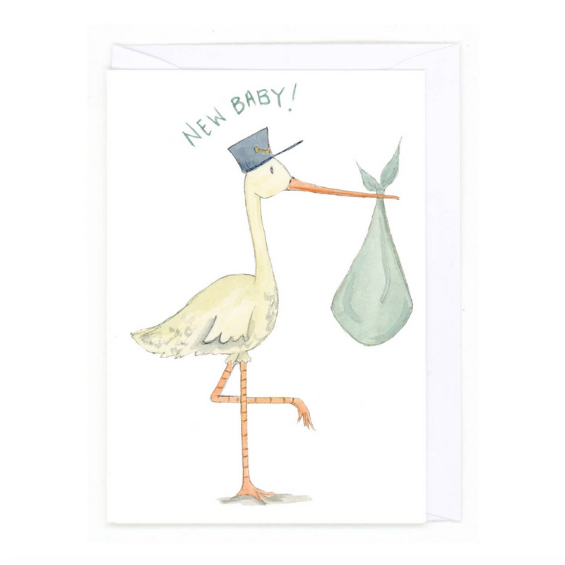 Stork Delivery Baby Card