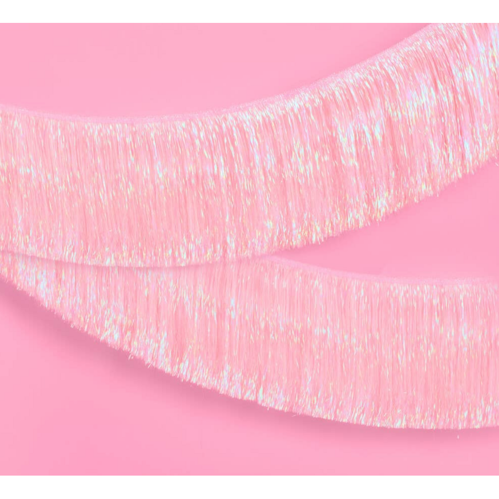 Light Pink Fringe Banner