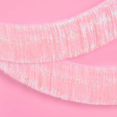 Light Pink Fringe Banner