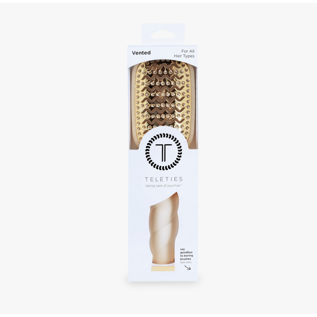 Vented Hair Brush - Tan