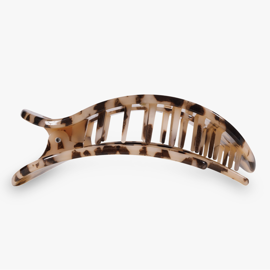 Blonde Tortoise Large Flat Round Hair Clip
