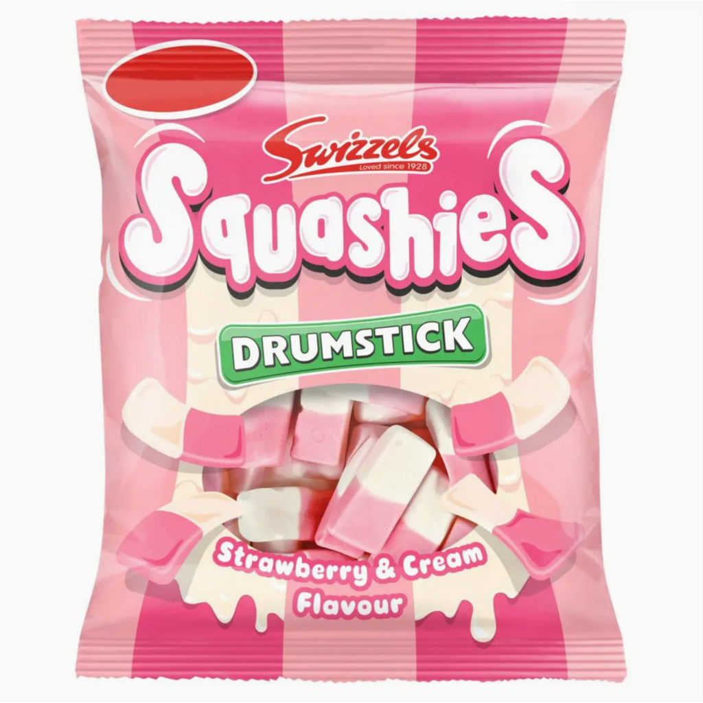 Swizzels Drumstick Squashies - Strawberries & Cream