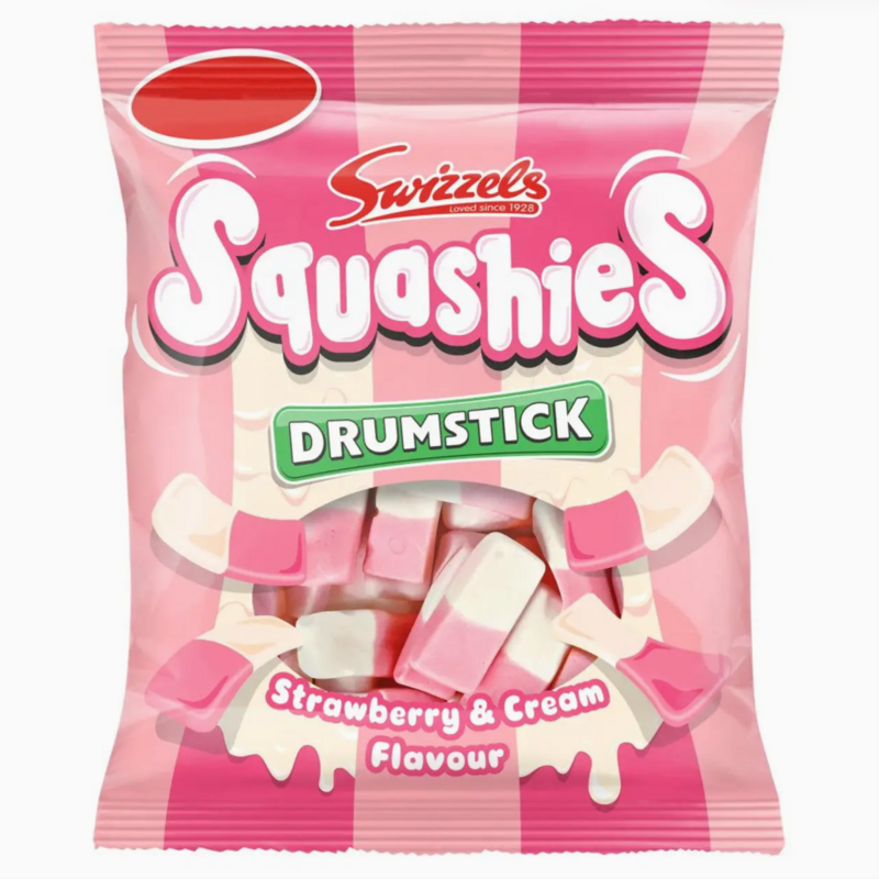 Swizzels Drumstick Squashies - Strawberries & Cream