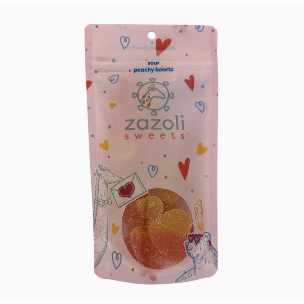 Sour Peachy Gummi Hearts
