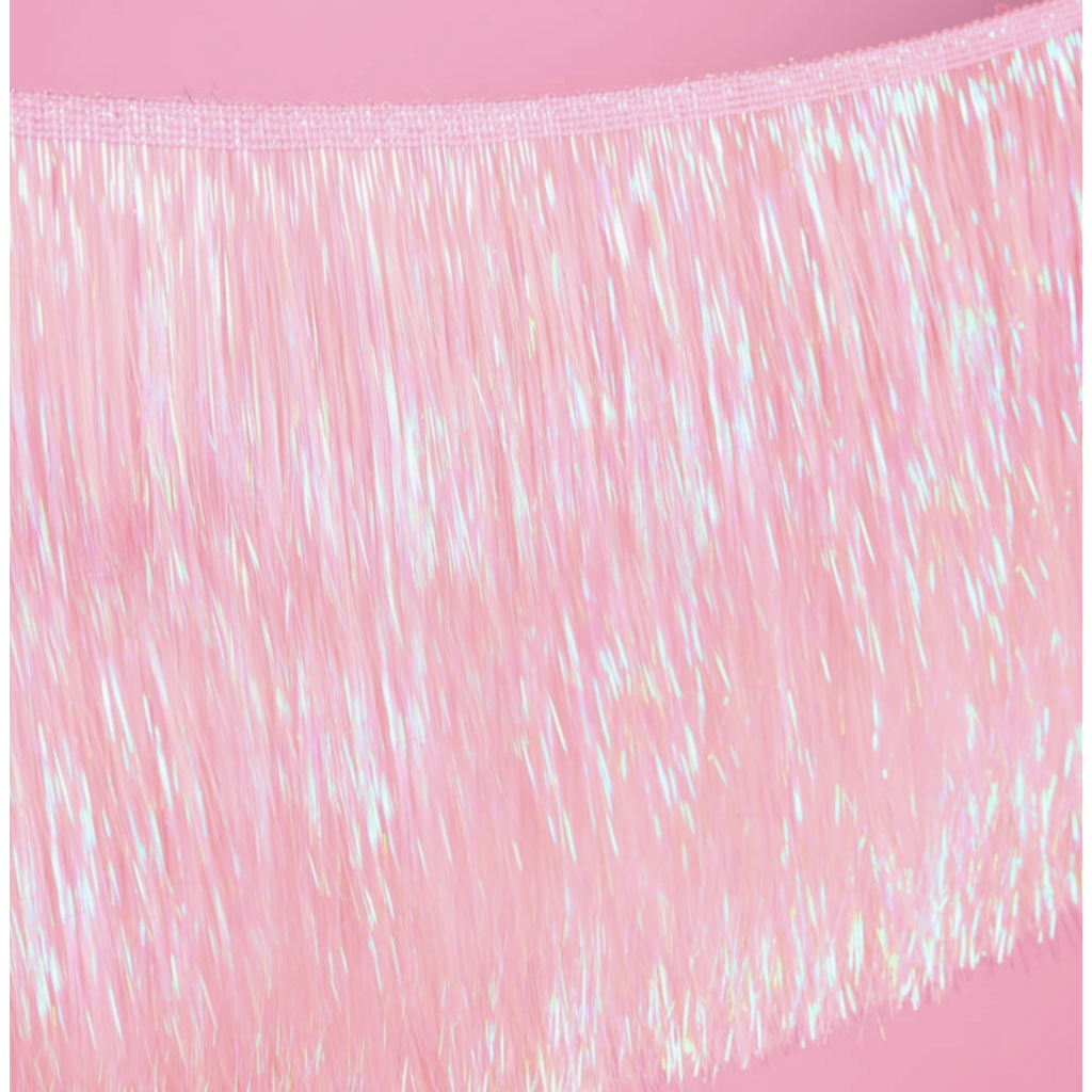 Light Pink Fringe Banner