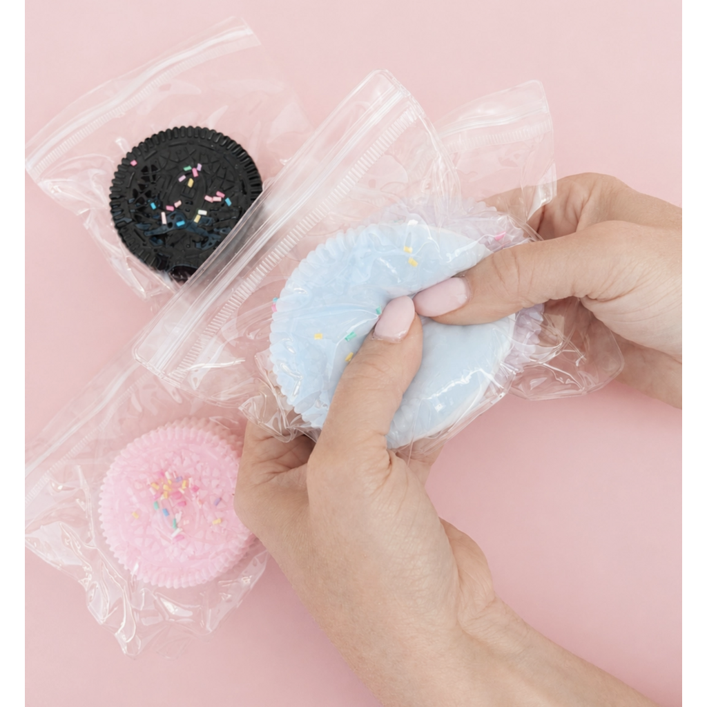 Sprinkle Cookie Sandwich Taba Squishy