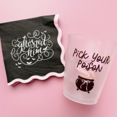 Ghosted Him Wavy Halloween Napkins