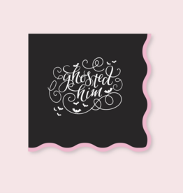 Ghosted Him Wavy Halloween Napkins