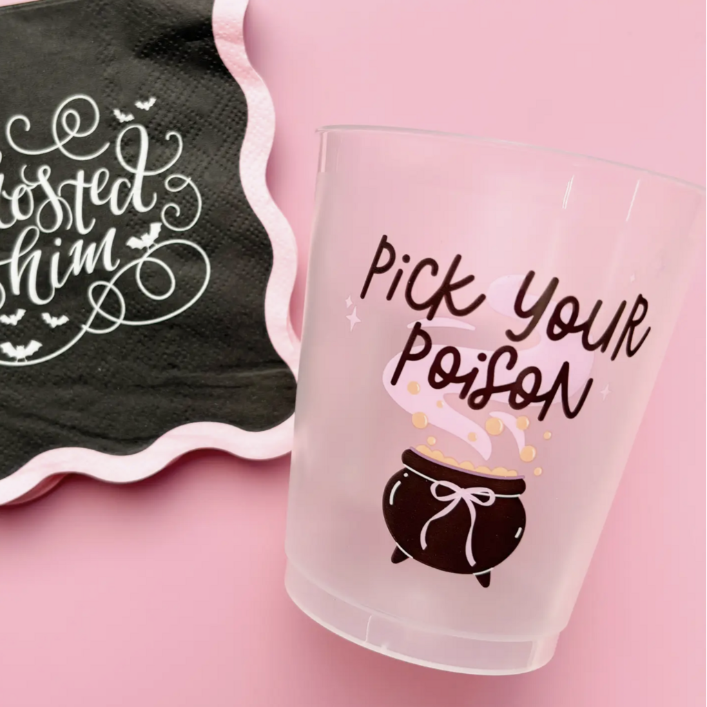 Pick Your Poison Frosted 16oz Cups - Set of 6