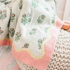 Cabana Floral Patchwork Cozy Throw Blanket