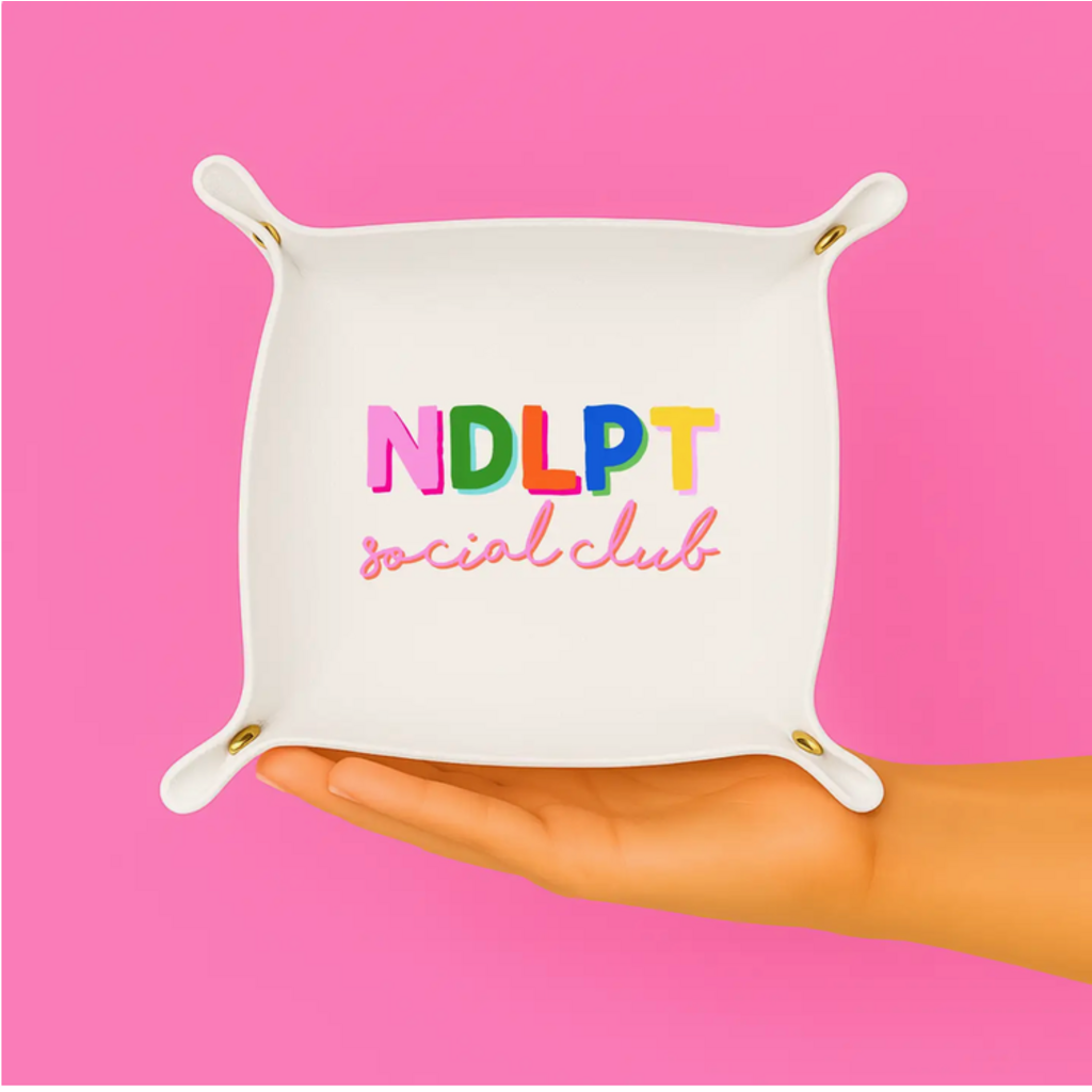 Needlepoint Social Club Trinket Tray
