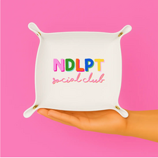 Needlepoint Social Club Trinket Tray