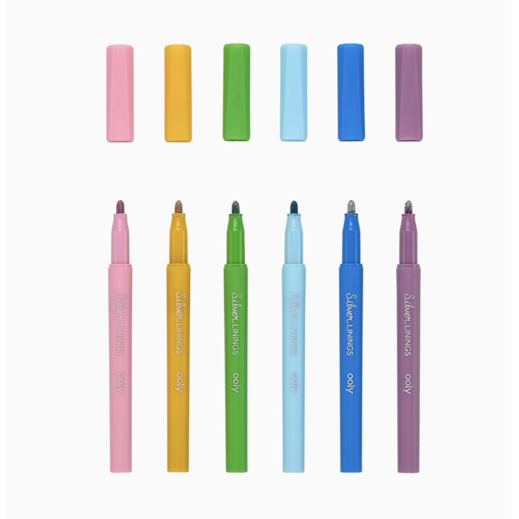 Silver Linings Colorful Outline Markers Set