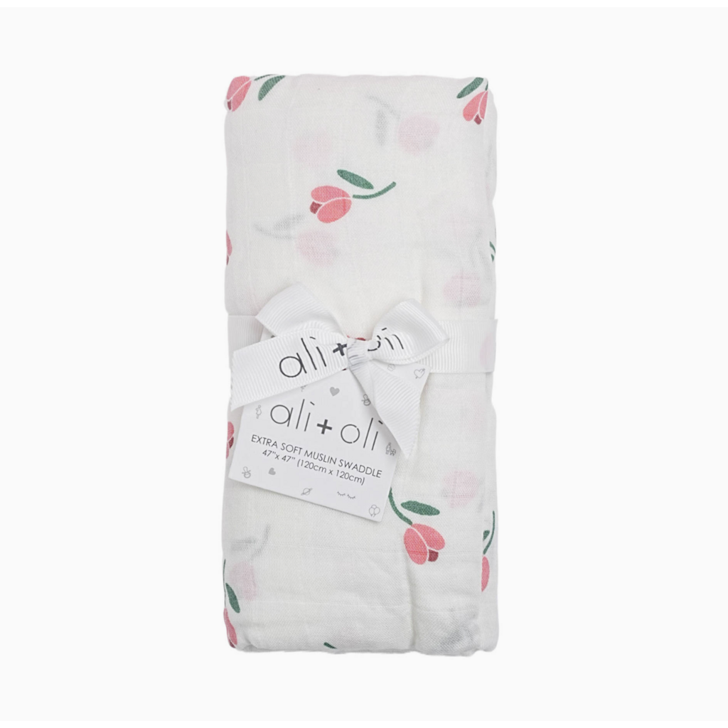 Tulip Bamboo Muslin Swaddle Blanket