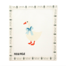 Blue Baby Goose Needlepoint Canvas