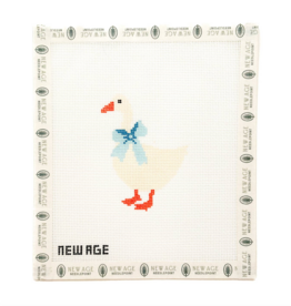 Blue Baby Goose Needlepoint Canvas