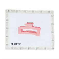 Hair Claw Clip Needlepoint Canvas