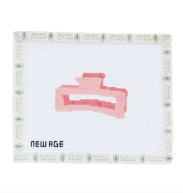 Hair Claw Clip Needlepoint Canvas