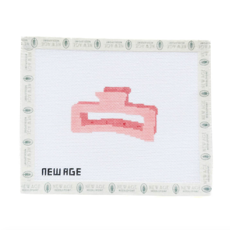 Hair Claw Clip Needlepoint Canvas