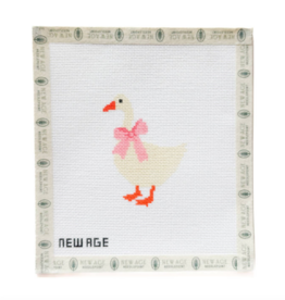 Pink Baby Goose Needlepoint Canvas