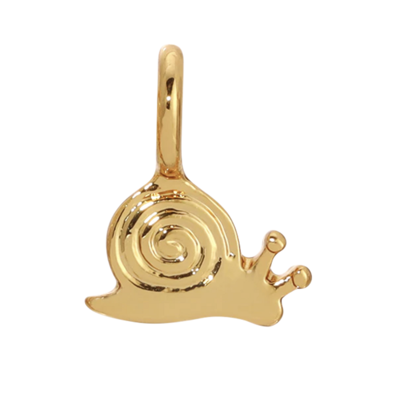 Charm Garden Gold Snail Charm