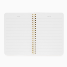Dusty Blue Stripe Mini Spiral Notebook