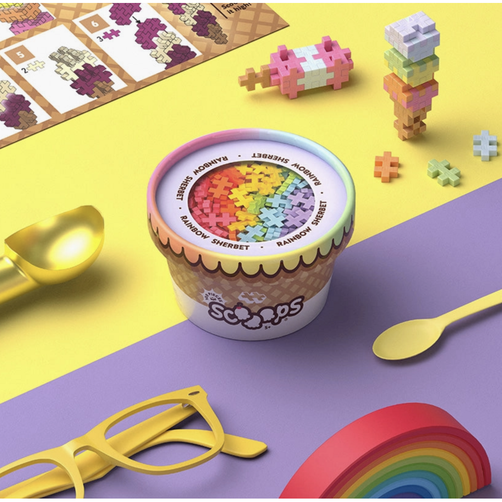 Rainbow Sherbet Scooops