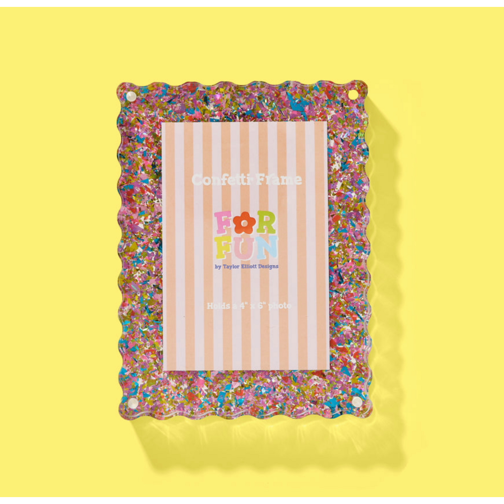 Happy Confetti Frame Medium