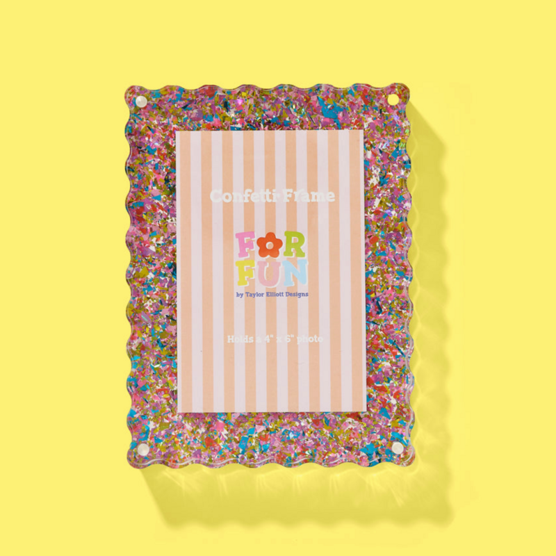 Happy Confetti Frame Medium