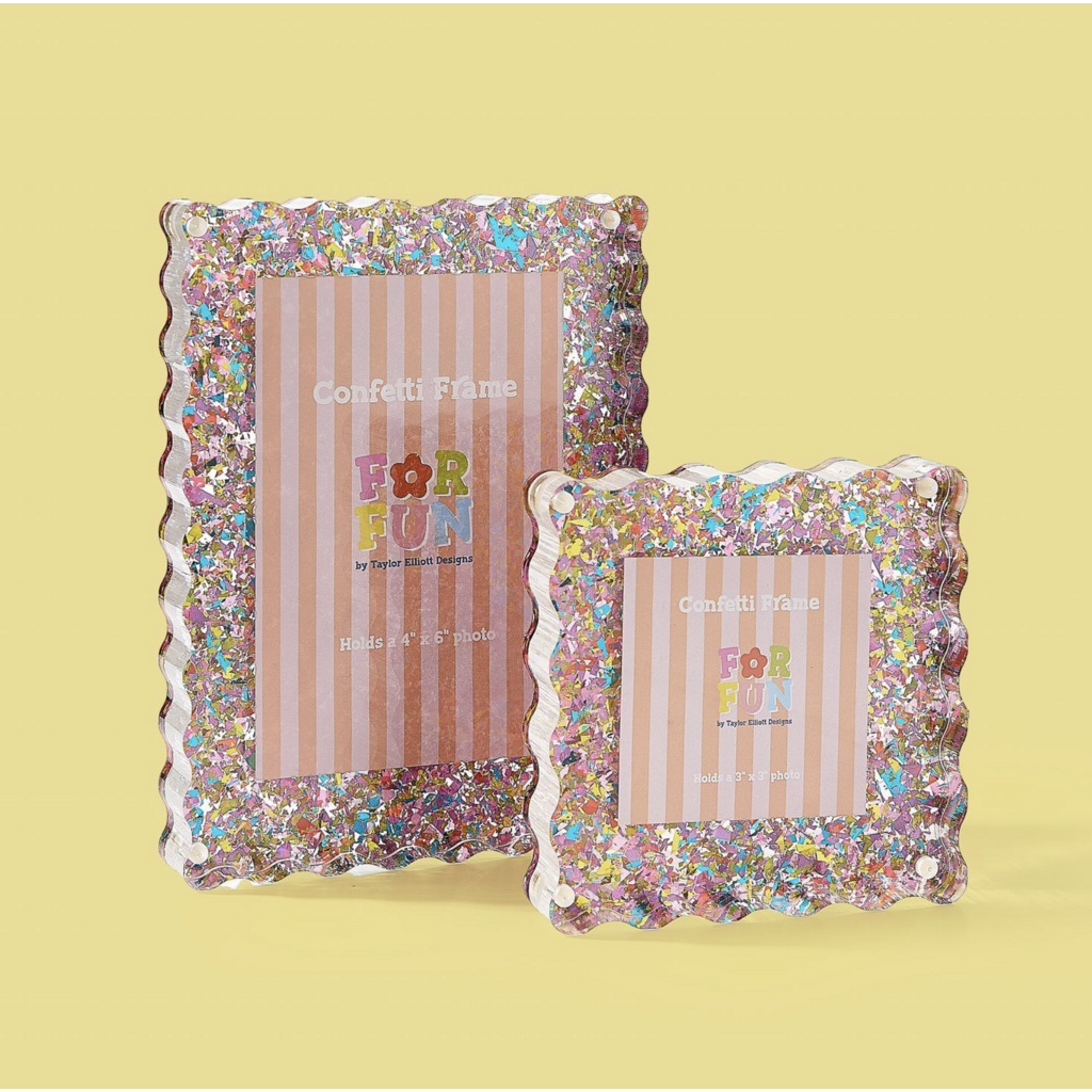 Happy Confetti Frame Medium