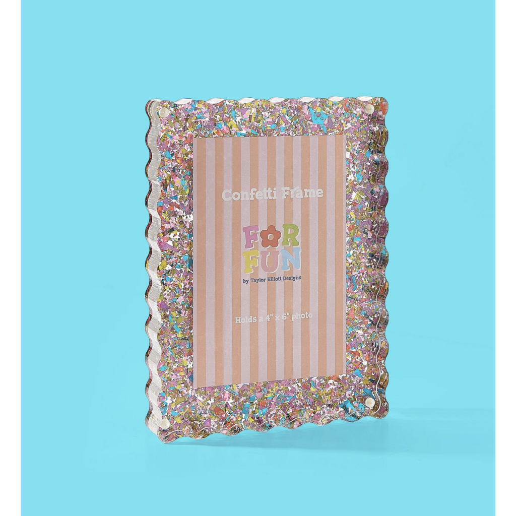 Happy Confetti Frame Medium