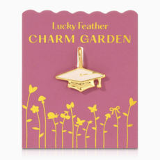 Gold Graduation Cap Charm