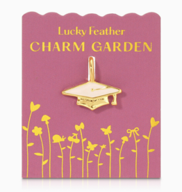 Gold Graduation Cap Charm