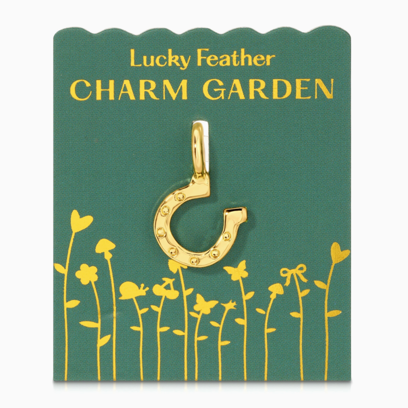 Gold Horseshoe Charm