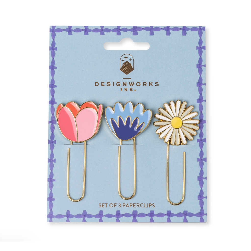 Floral Paperclips Set