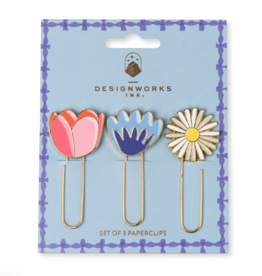 Floral Paperclips Set