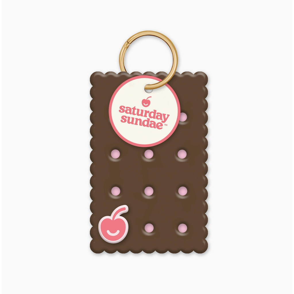 Strawberry Mini Ice Cream Sandwich Charm Notecards