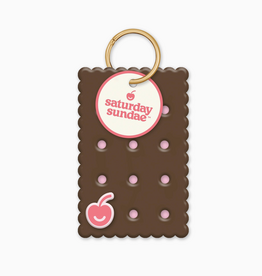 Strawberry Mini Ice Cream Sandwich Charm Notecards