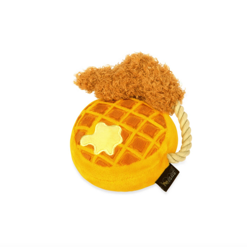Chicken & Woofles Barking Brunch Dog Toy