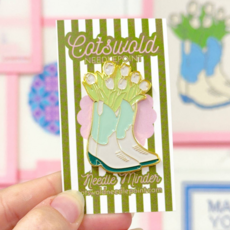 Cowboy Boots & Flowers Needle Minder