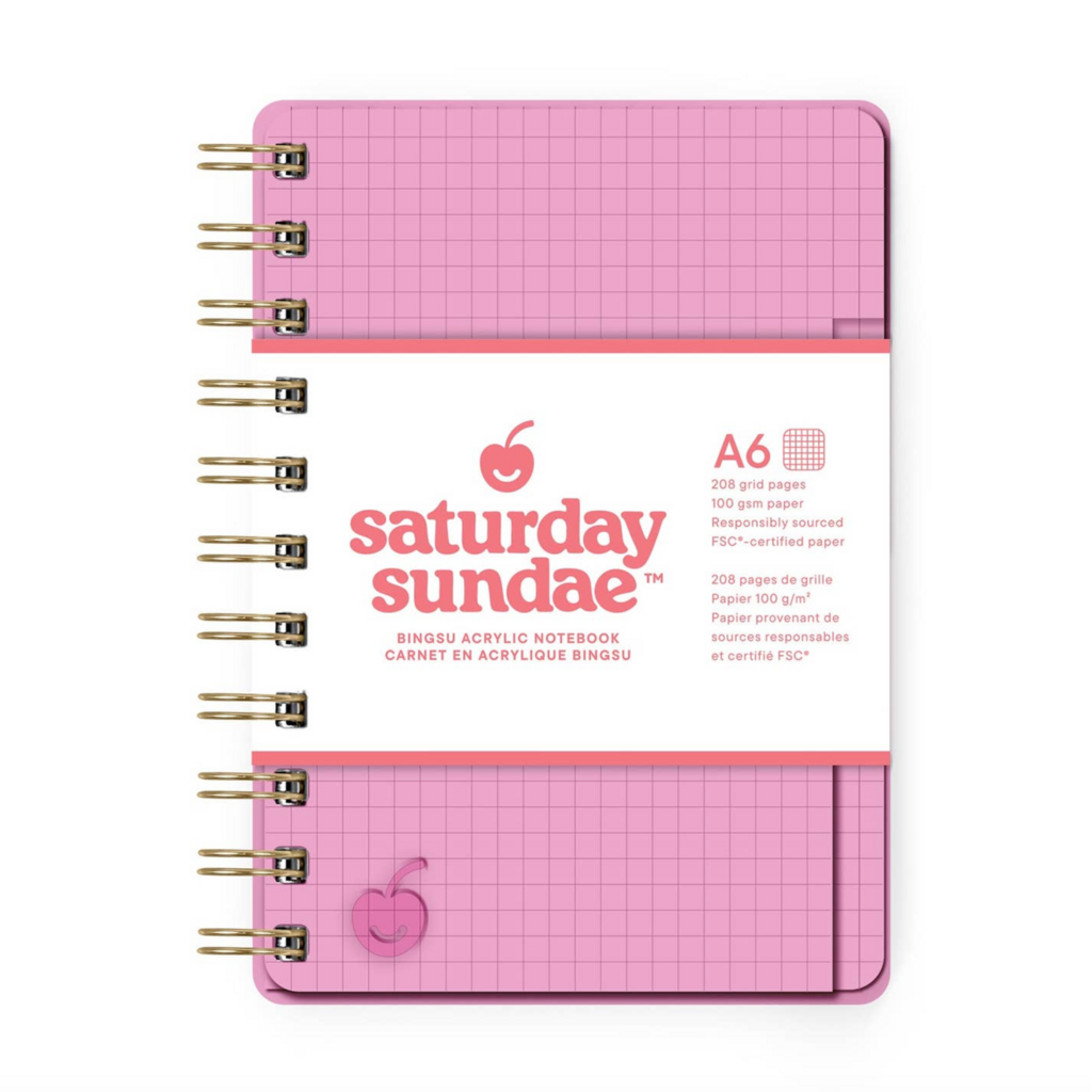 Strawberry Bingsu Acrylic Notebook