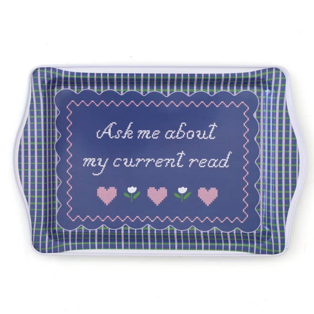 Ask Me About My Current Read Trinket Tray