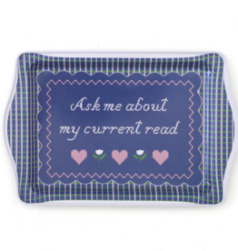 Ask Me About My Current Read Trinket Tray