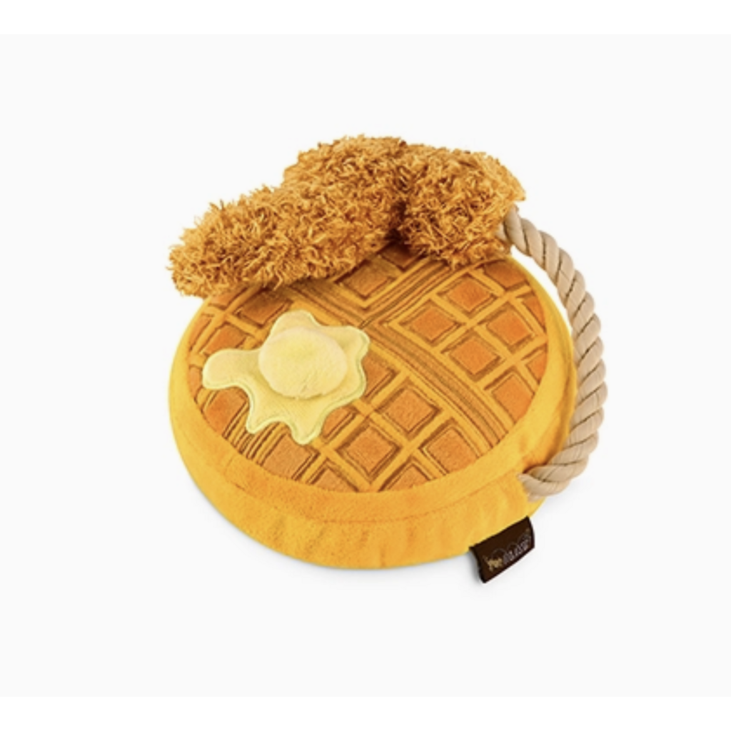 Chicken & Woofles Barking Brunch Dog Toy
